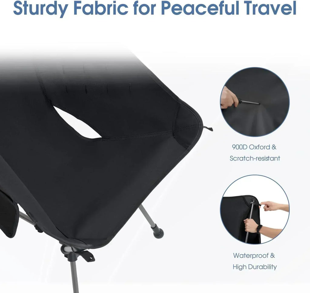 Portable Camping Chair Plus Folding Chair for Backpacking and Hiking wourant