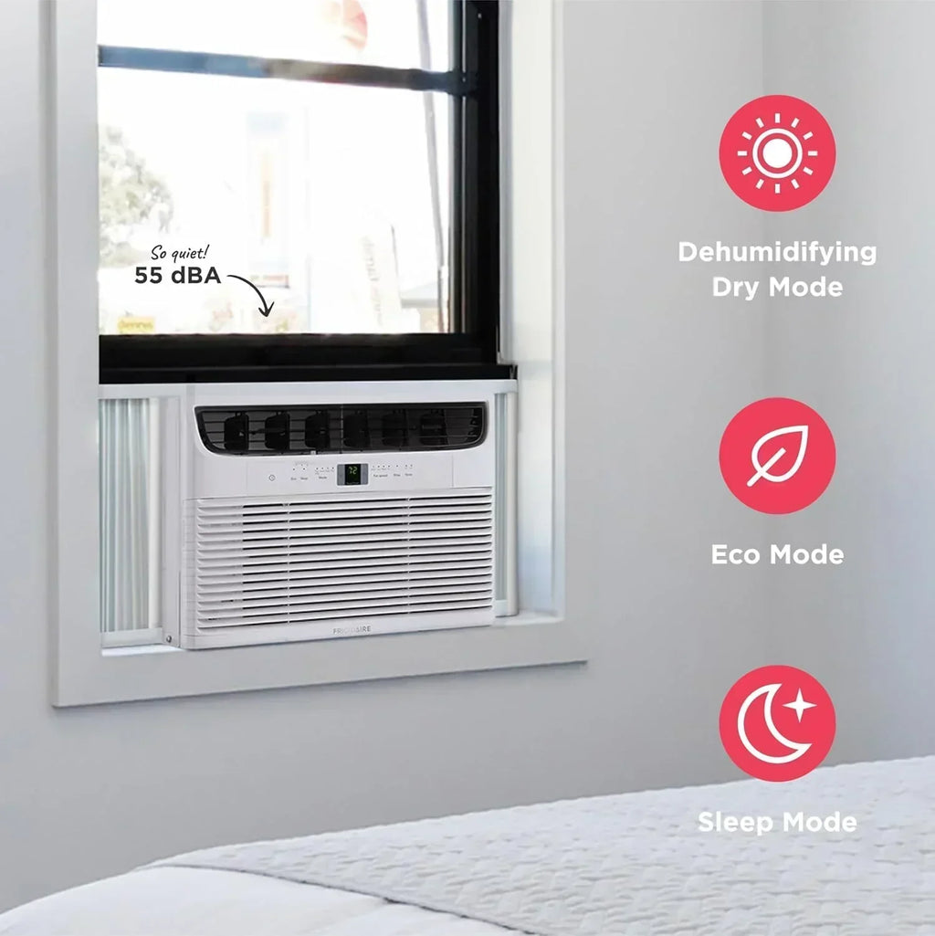 Frigidaire 5,000 BTU Window Air Conditioner Remote Control Cools Up to 150 Sq. Ft. Quiet Operation wourant