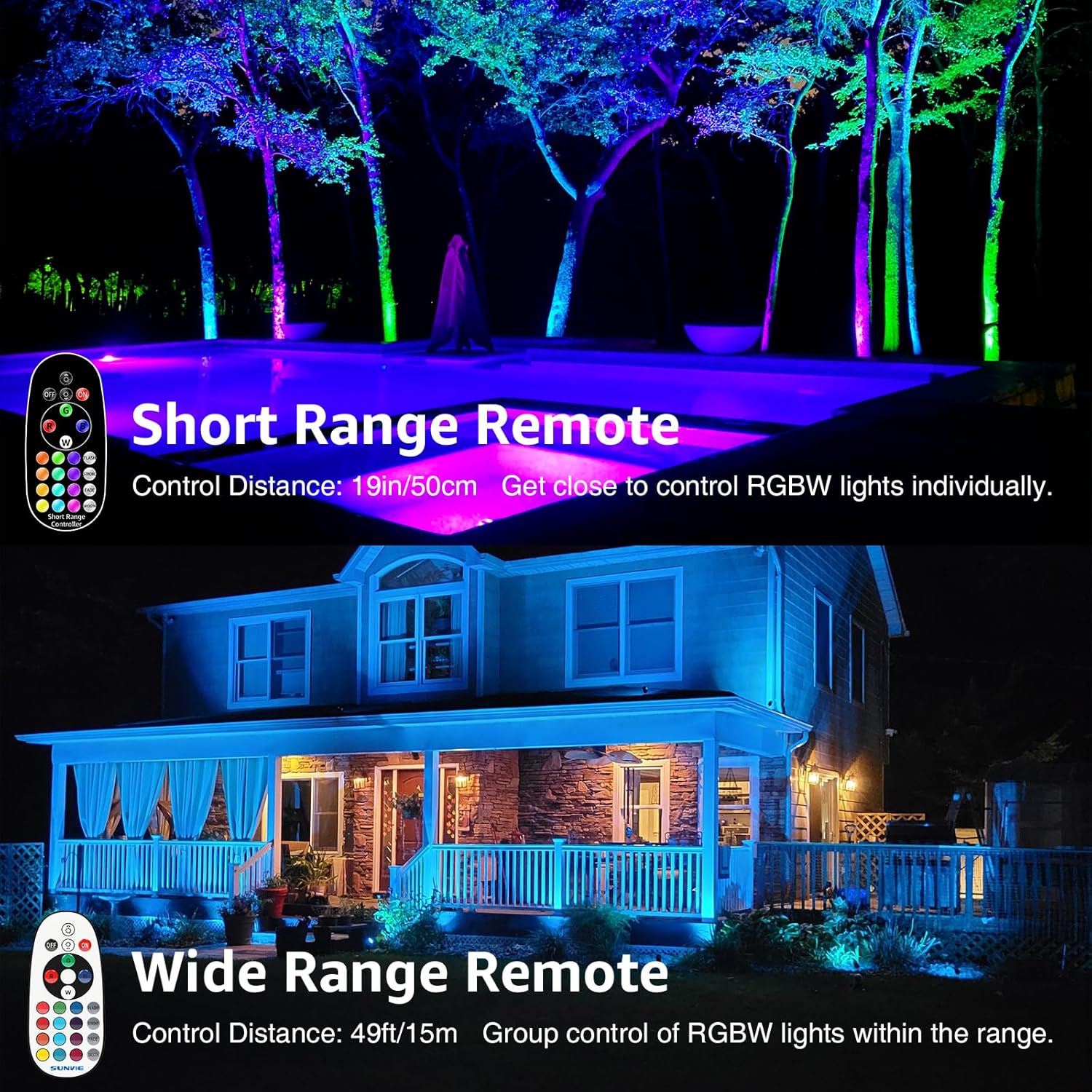 LED Landscape Lighting Kit Color Changing Waterproof Landscape Lights wourant