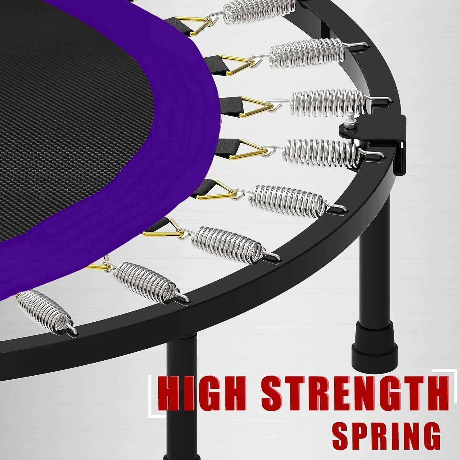 Kanchimi 40" 48" Folding Mini Fitness Indoor Exercise Workout Rebounder Trampoline wourant