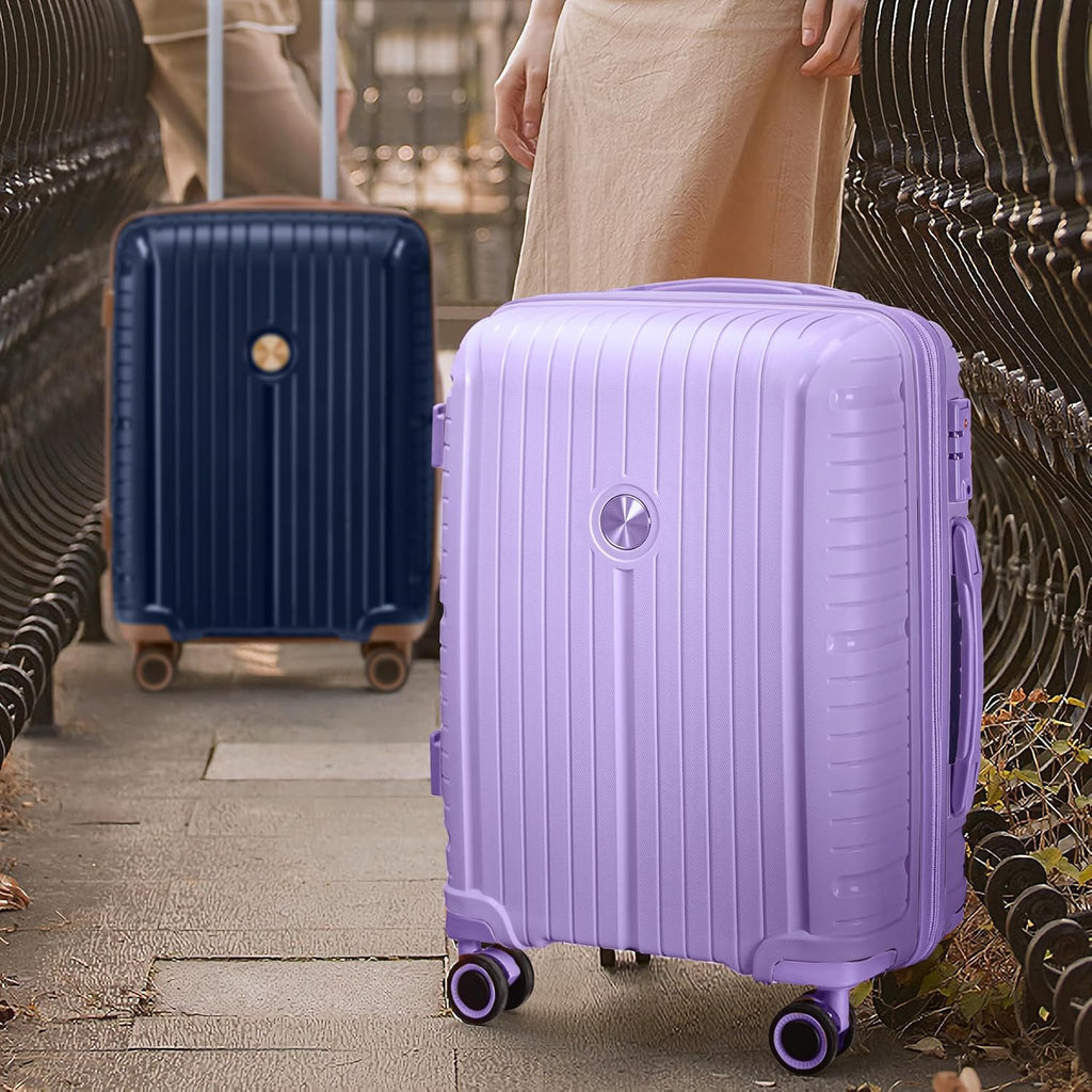 5-piece PP hardshell lightweight travel carry-on luggage set with dual spinner wheels wourant