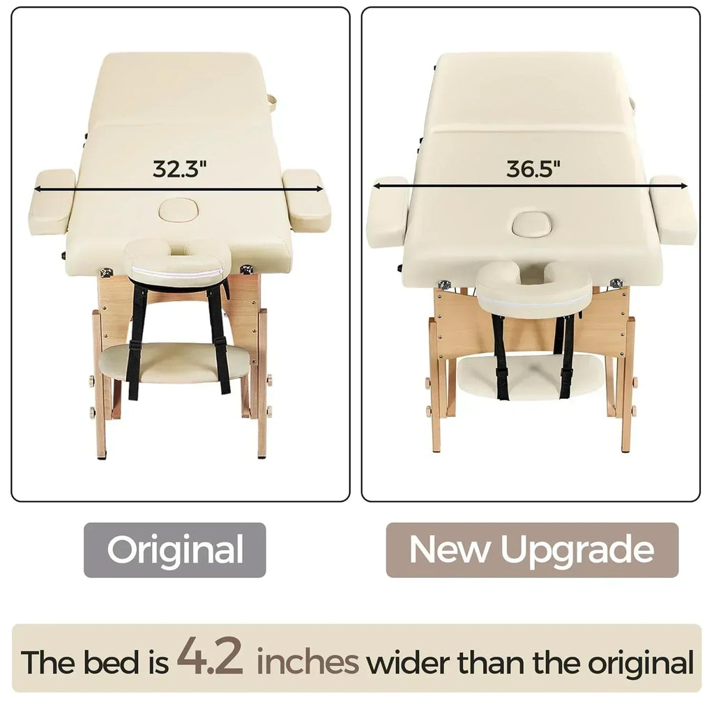 Yaheetech Massage Table Portable Lash Beds Spa Bed Massage Couch Foldable Spa Tables wourant