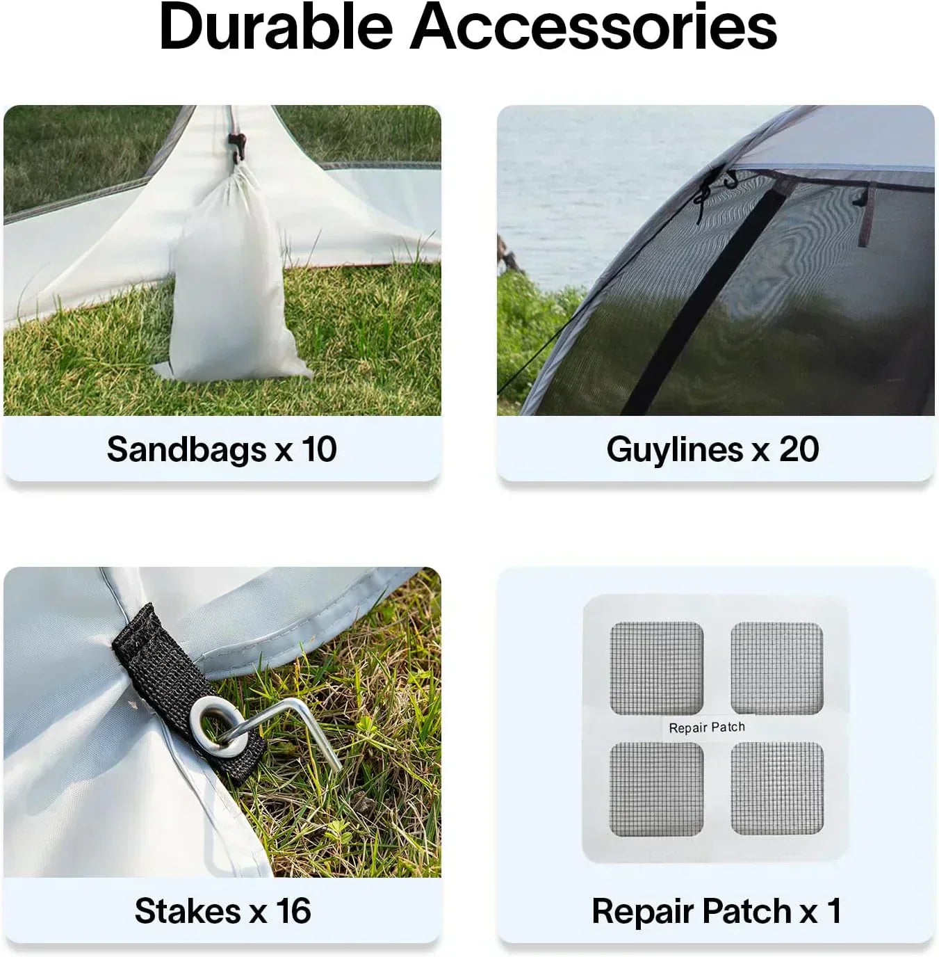 Screen gazebo sleeps 6-10-15 people Igloo-style canopy tent mosquito net on the sides Perfect wourant