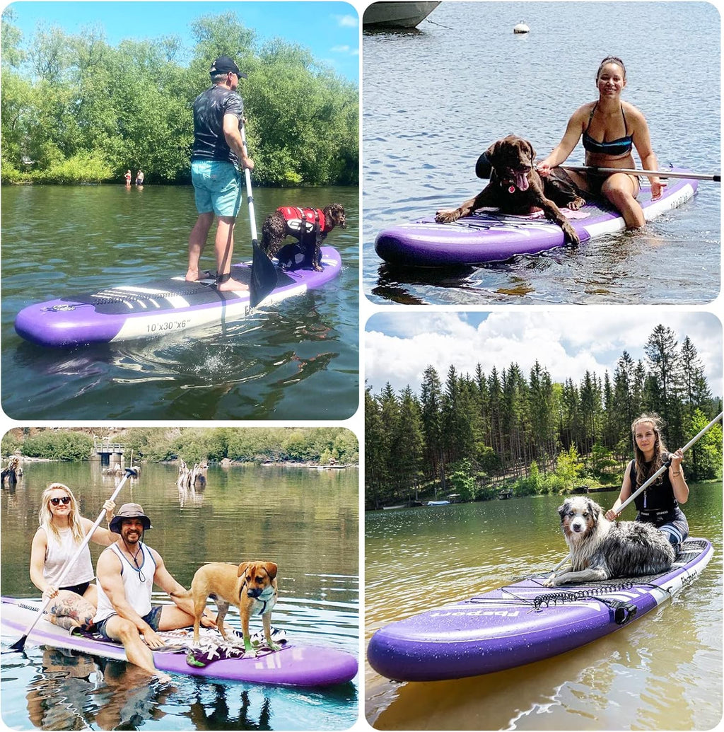 FBSPORT 11' Premium Stand Up Paddle Board Yoga Board with Durable SUP Accessories Carry Bag wourant