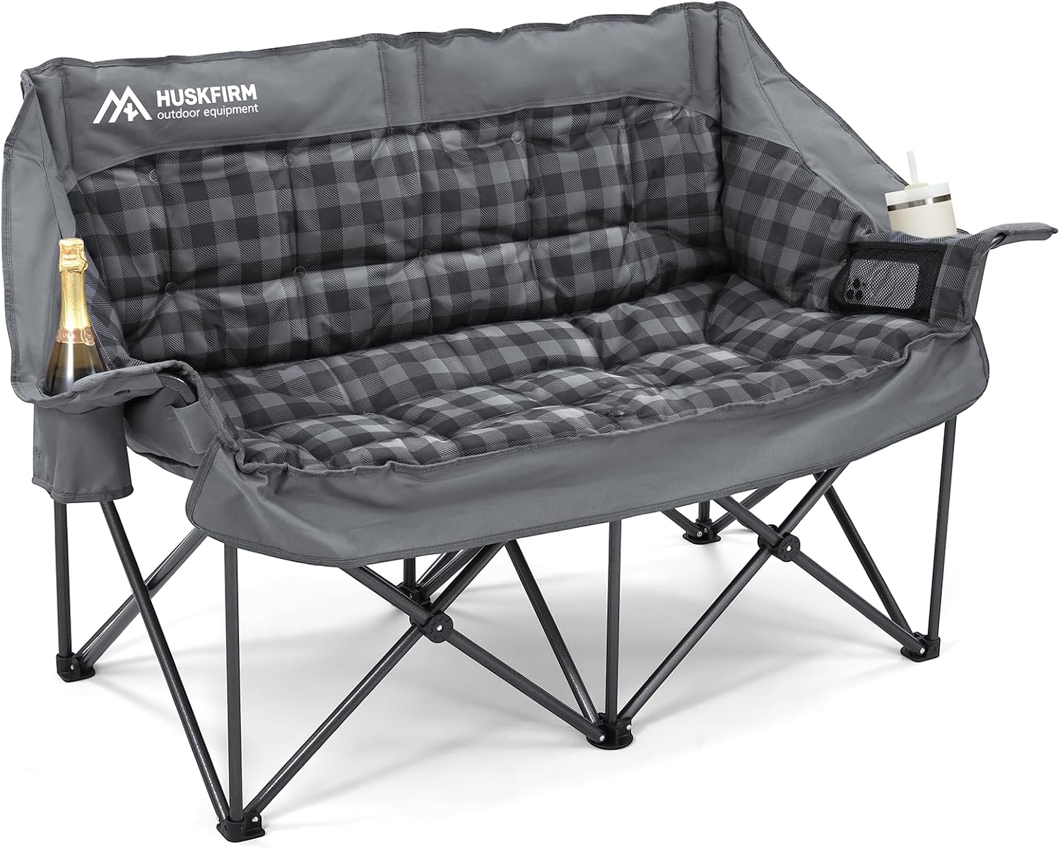 Camping Chair Upholstered Loveseat Heavy Duty Extra Large Camping Sofa Folding Sofa wourant