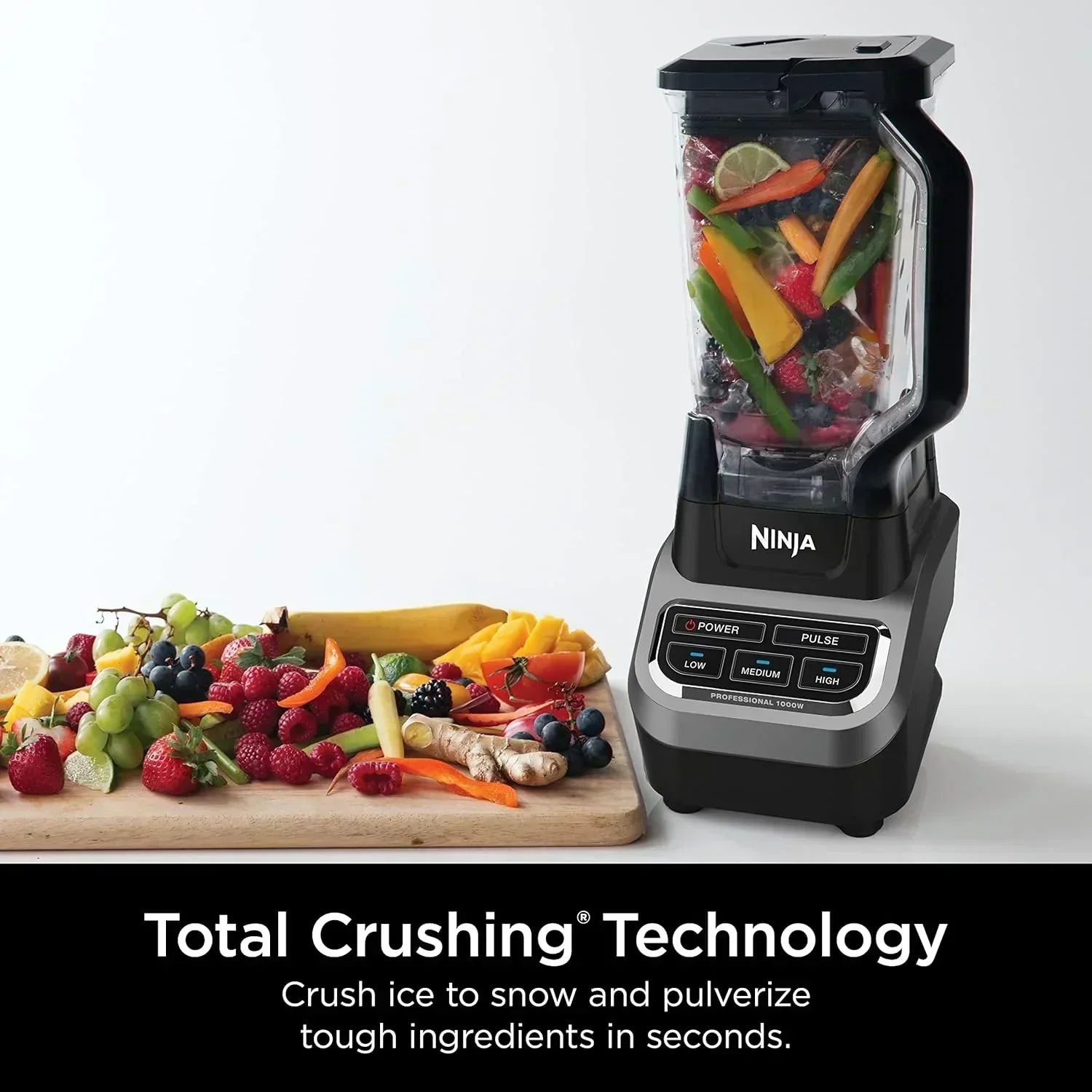 Ninja BL660 Professional Compact Smoothie and Food Processor Blender 1100W 3 Functions wourant