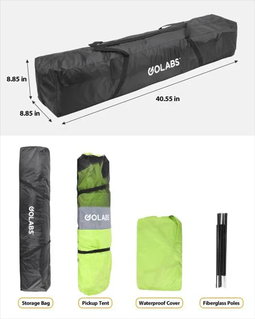 Truck Portable Bed Tent with Extra Rain Cover for Camping and Outdoor Activities wourant