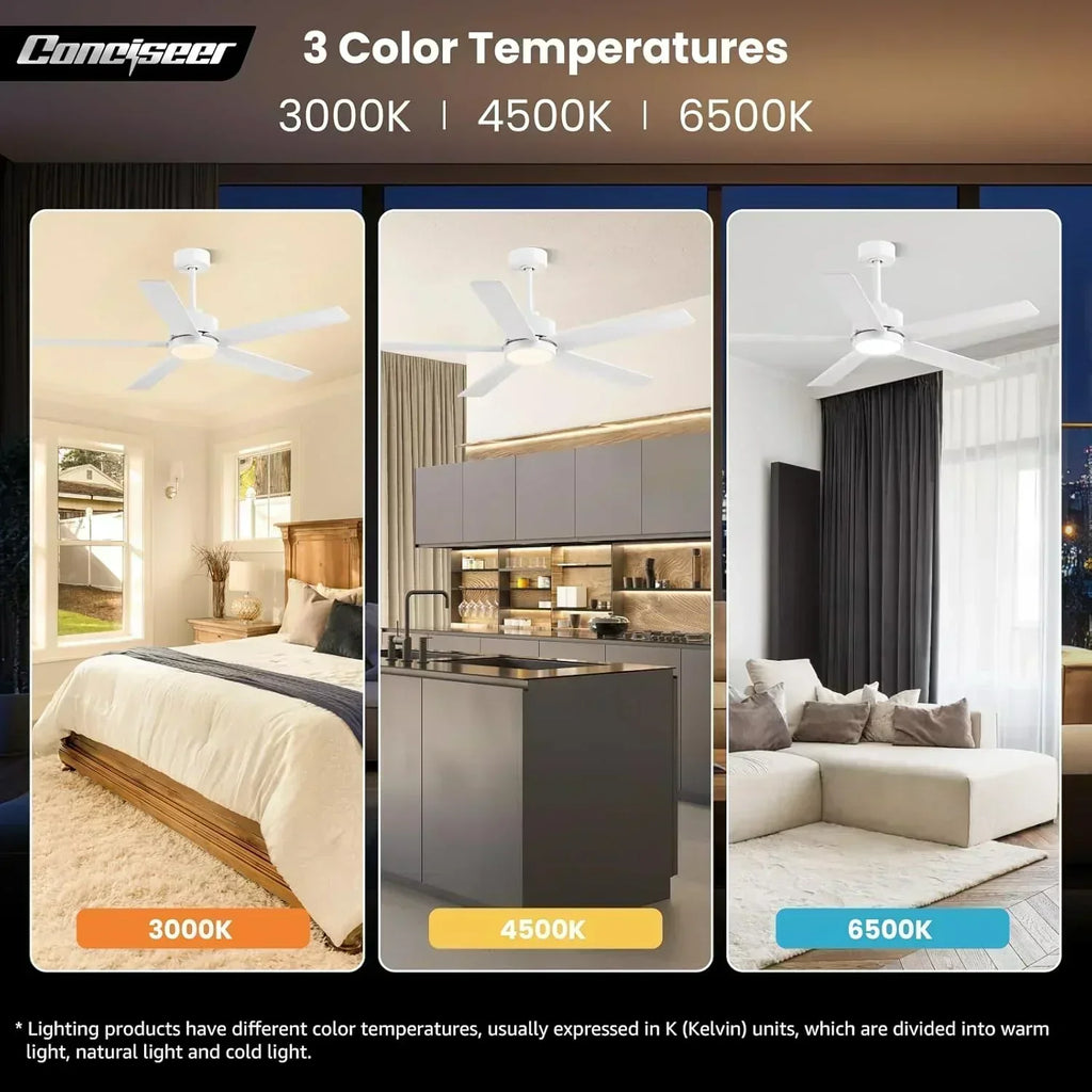 Modern ceiling fan 72 inch bedroom living room library cafe outdoor/industrial wourant