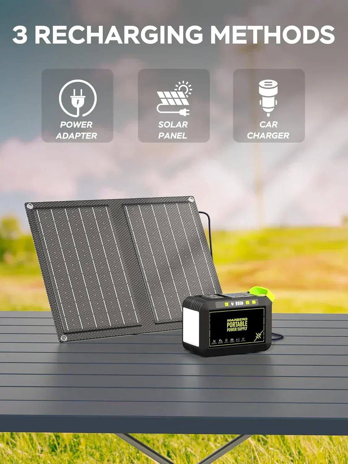 Portable Power Station 88Wh Camping Lithium Battery Solar Generator Fast Charging Power Bank wourant