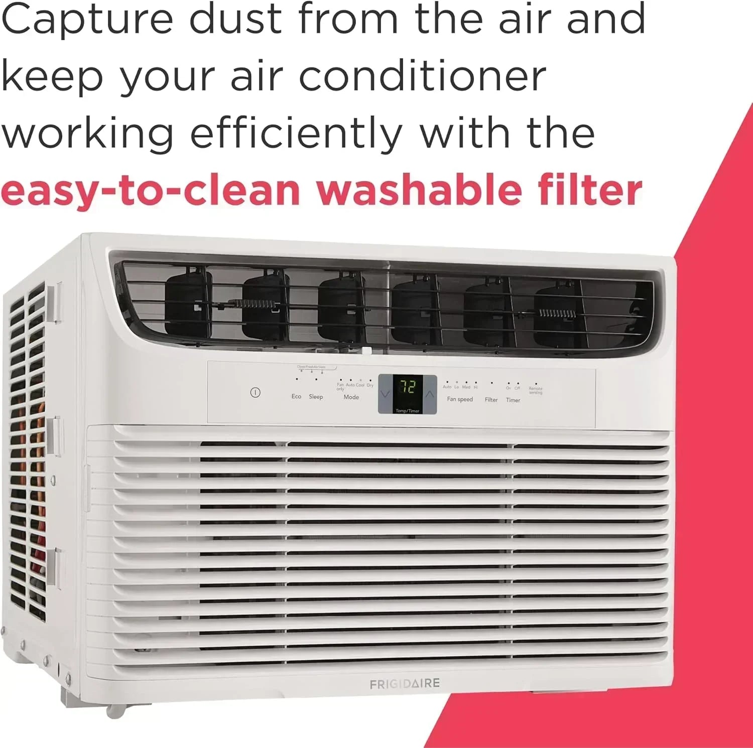Frigidaire 5,000 BTU Window Air Conditioner Remote Control Cools Up to 150 Sq. Ft. Quiet Operation wourant