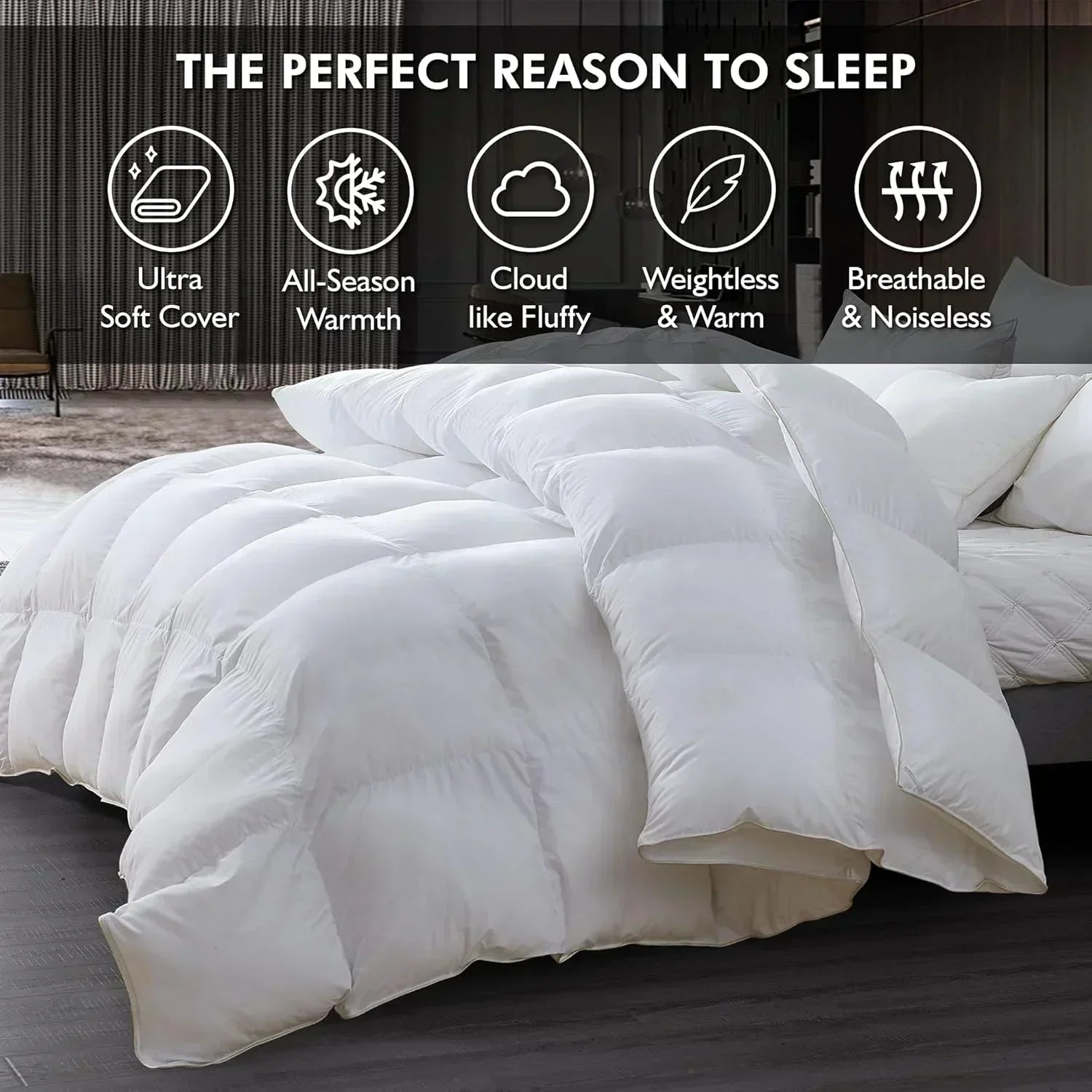 Baffle Box Design Comforter Duvet wourant