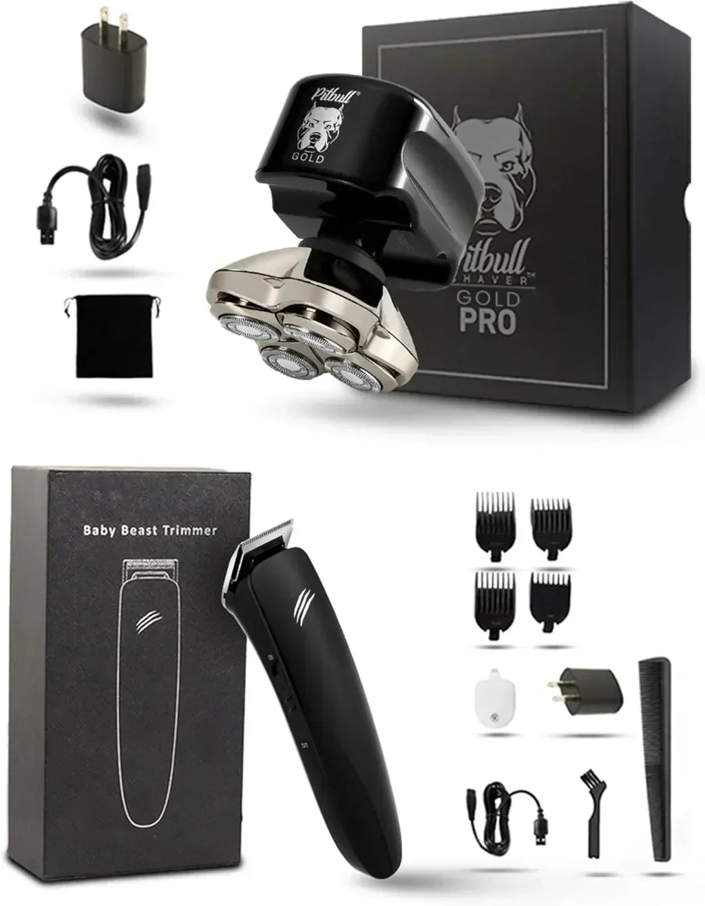 Pitbull Gold PRO Electric Head and Face Shaver wourant