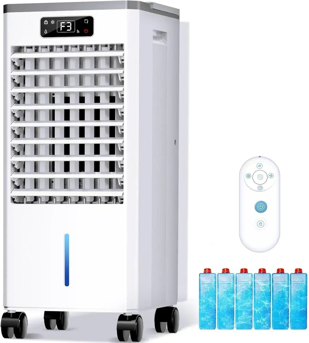 Windowless Portable Air Conditioners Evaporative Air Cooler 3 Modes & 3 Speeds 12H Timer wourant