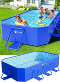 Foldable Pool Large Non-Inflatable Swimming Pool Kids Adult Collapsible Pools Hard Plastic Shell wourant