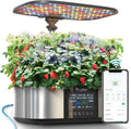 Hydroponic Planting System, 12 Indoor Smart Herb Garden Set, Indoor Garden, App and WiFi Control, with 24W Grow LED, 5.5L Water Tank, Pump System, Automatic Timer wourant