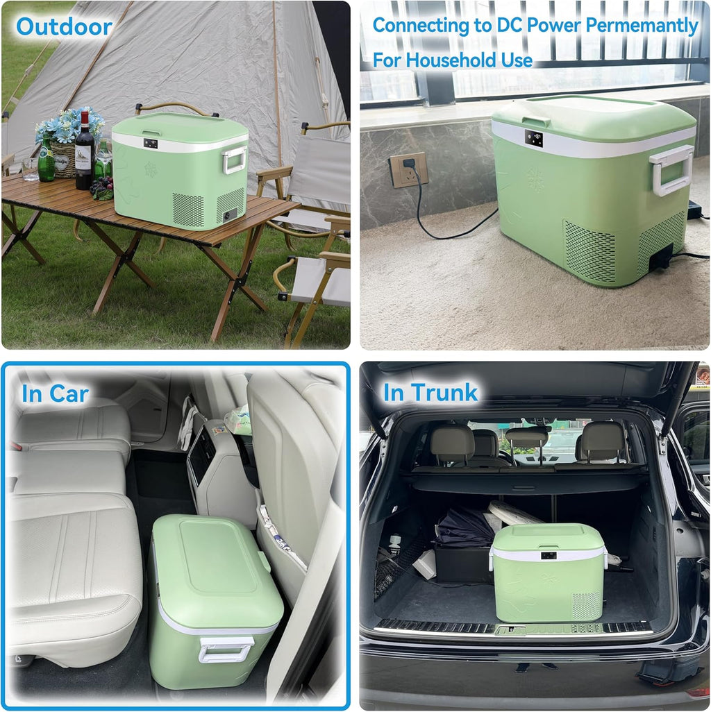 Car Fridge Portable 12 Volt Refrigerator 23 Quart (22 Liter) Freezer Compressor Cooler 12V/24V DC wourant