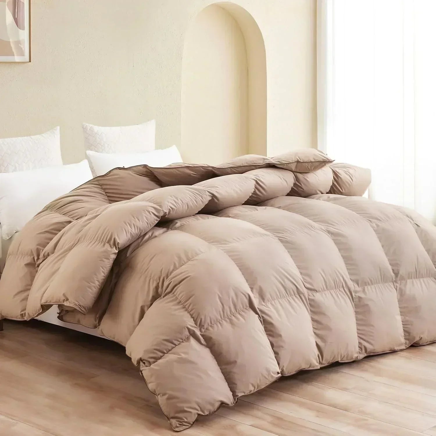 Premium Down Comforter 3D Baffle Box Design wourant