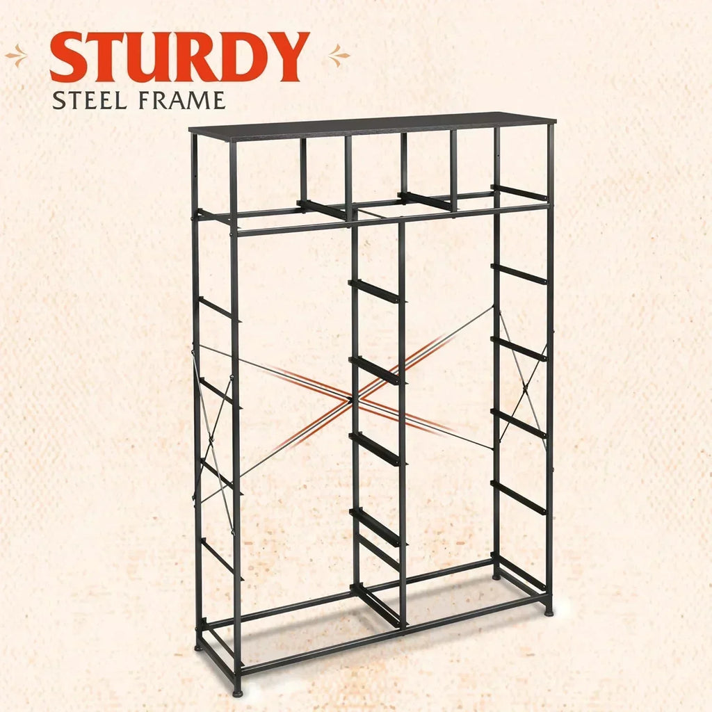 WLIVE Storage Organizer Unit with 13 Fabric Bins Storage Drawers Organizer with Steel Frame wourant