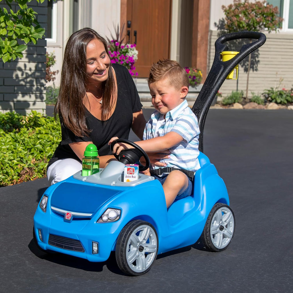 Step2 Whisper Ride II Ride On Push Toy Car Pink Ride On Car Seat Belt Easy Storage Transport wourant