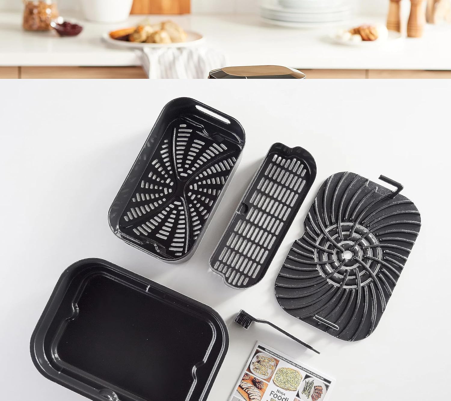 Ninja Foodi Smart XL 6-in-1 Indoor Grill with Air Fry, Bake, Roast, Broil, and Dehydrate, Smart Thermometer wourant