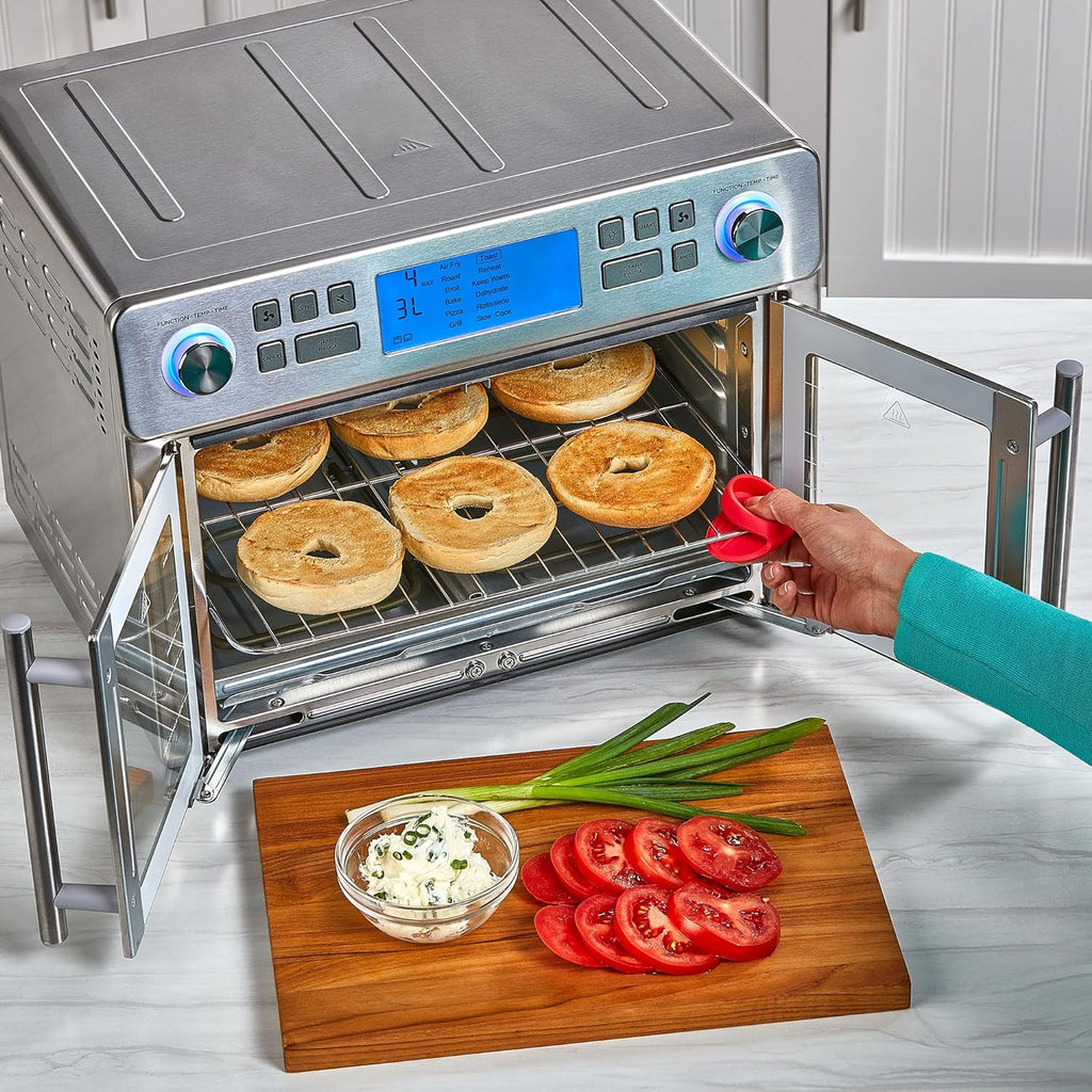 Emeril Lagasse Dual Zone 360 Air Fryer Oven Combo with French Door, 25 QT Extra Large, Cook Two Foods in Different Ways, Up to 60% Faster from Frozen to Finish wourant