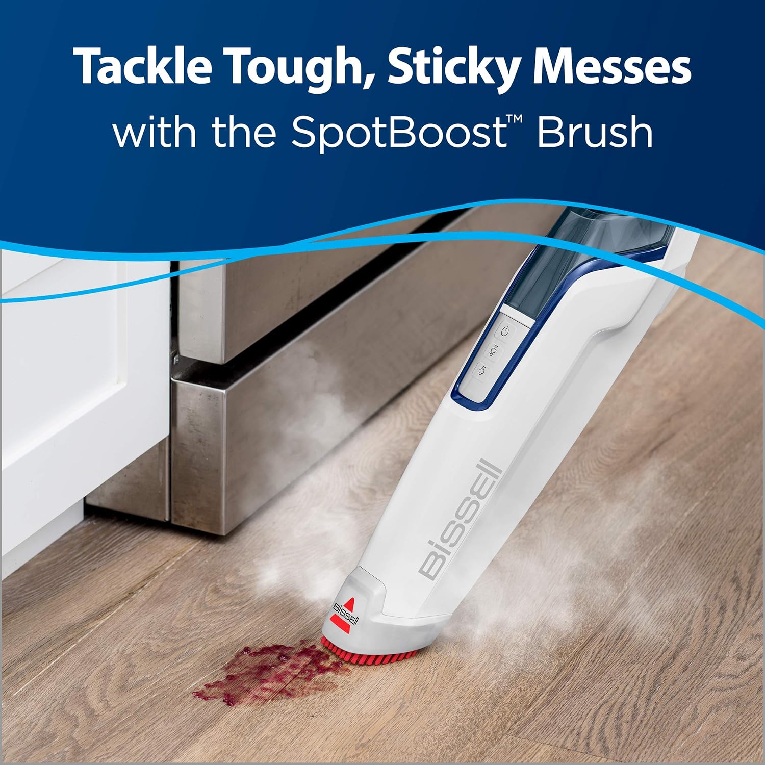 Steam Mop, Steamer, Tile, Hard Wood Floor Cleaner, 1806, Sapphire Powerfresh Deluxe wourant