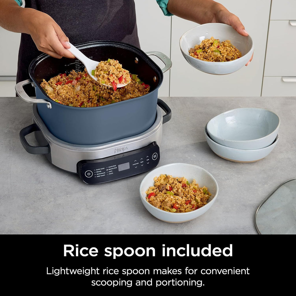 Ninja Slow Cookers 8.5-Quart Multi-Cooker with Dutch oven, steamer, glass lid with integrated spoon, nonstick and oven-safe pot wourant