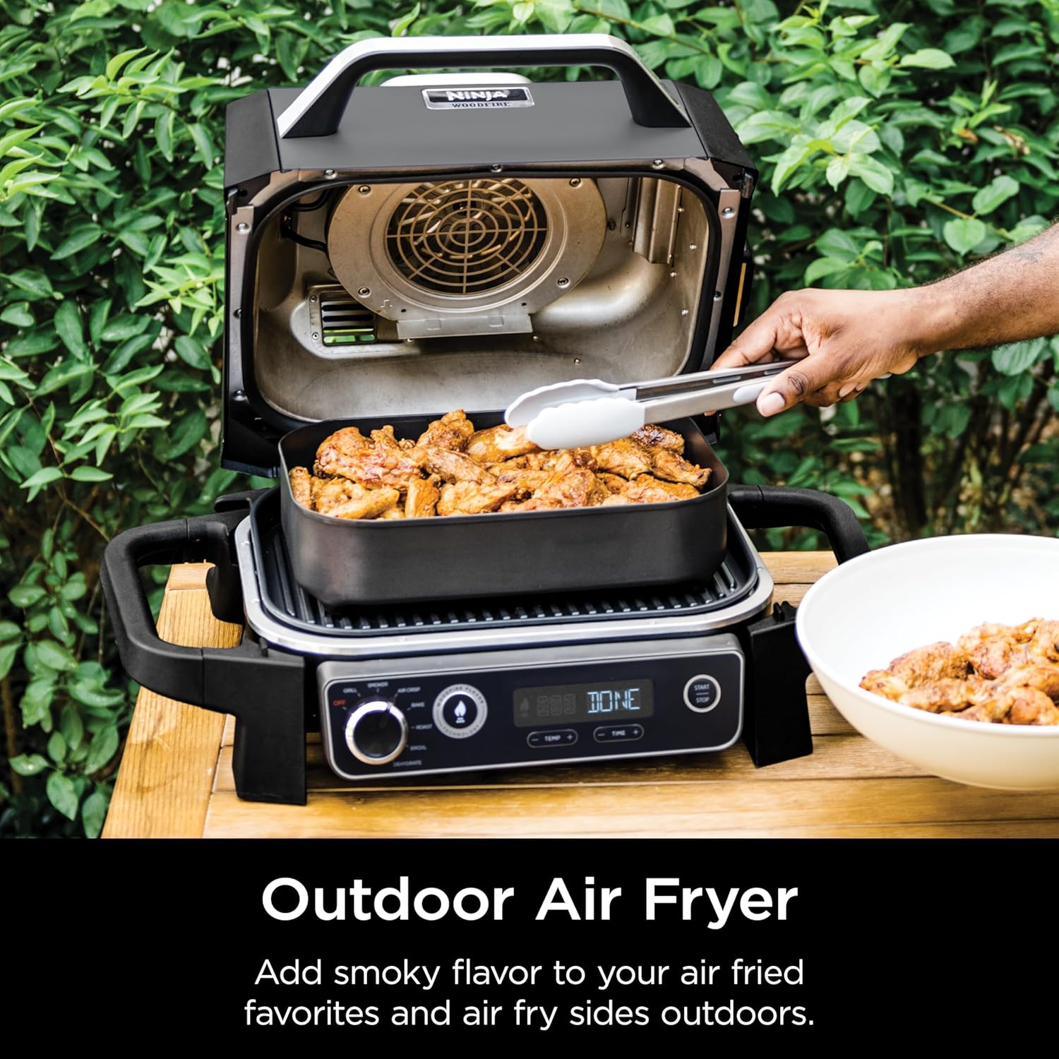 OG751 Woodfire Pro Outdoor Grill Built-In Thermometer 7-in-1 Master Grill BBQ Smoker wourant