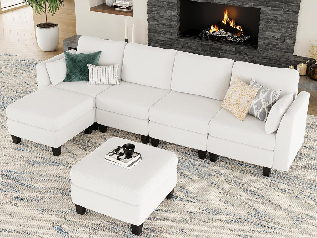 Modular Sectional Sof Convertible U Shaped Sofa Couch with High Density Memory Foam wourant