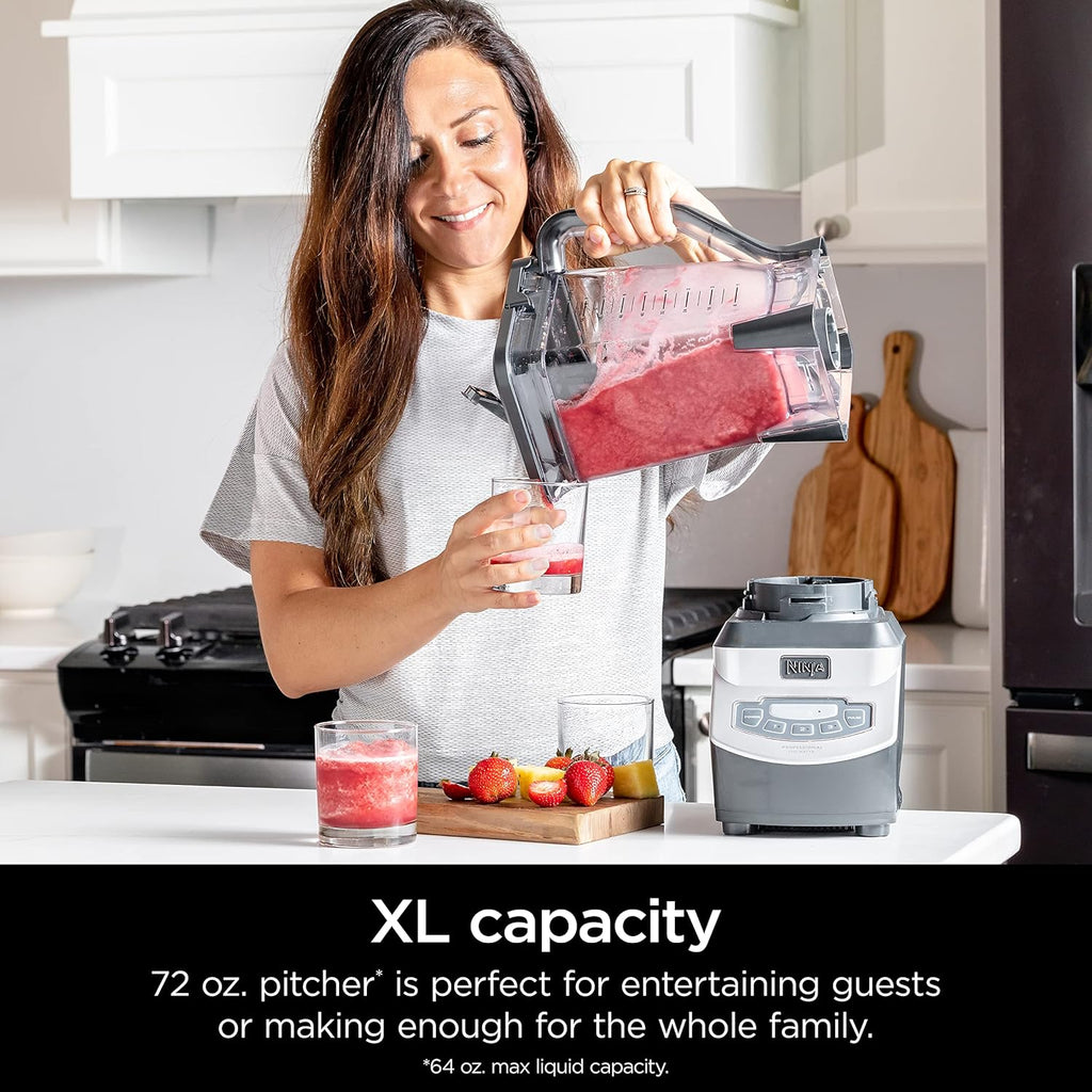 Ninja BL610 Professional 72 Oz Countertop Blender with 1000-Watt Base and Total Crushing Technology for-Smoothies, Ice and Frozen Fruit, Black wourant