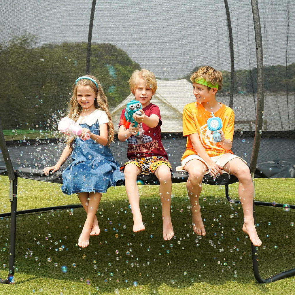 Gigu 10FT 12FT 14FT Recreational Trampolines with Enclosure Net and Ladder and Anti-Rust Coating, ASTM Approved Trampoline Outdoor for Kids and Adults Outdoor Yard Trampolines wourant