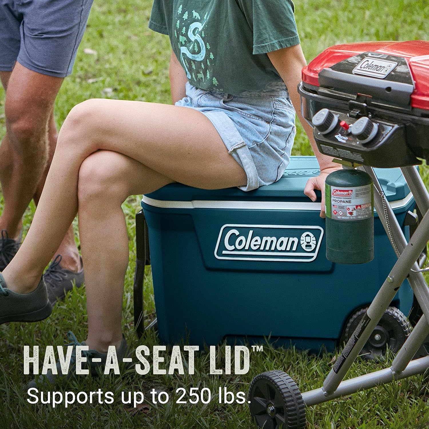 Coleman Insulated Portable Rolling Cooler with Wheels, Leak-Proof Outdoor Hard Cooler, Keeps Ice for Up to 5 Days, 100 Quart wourant