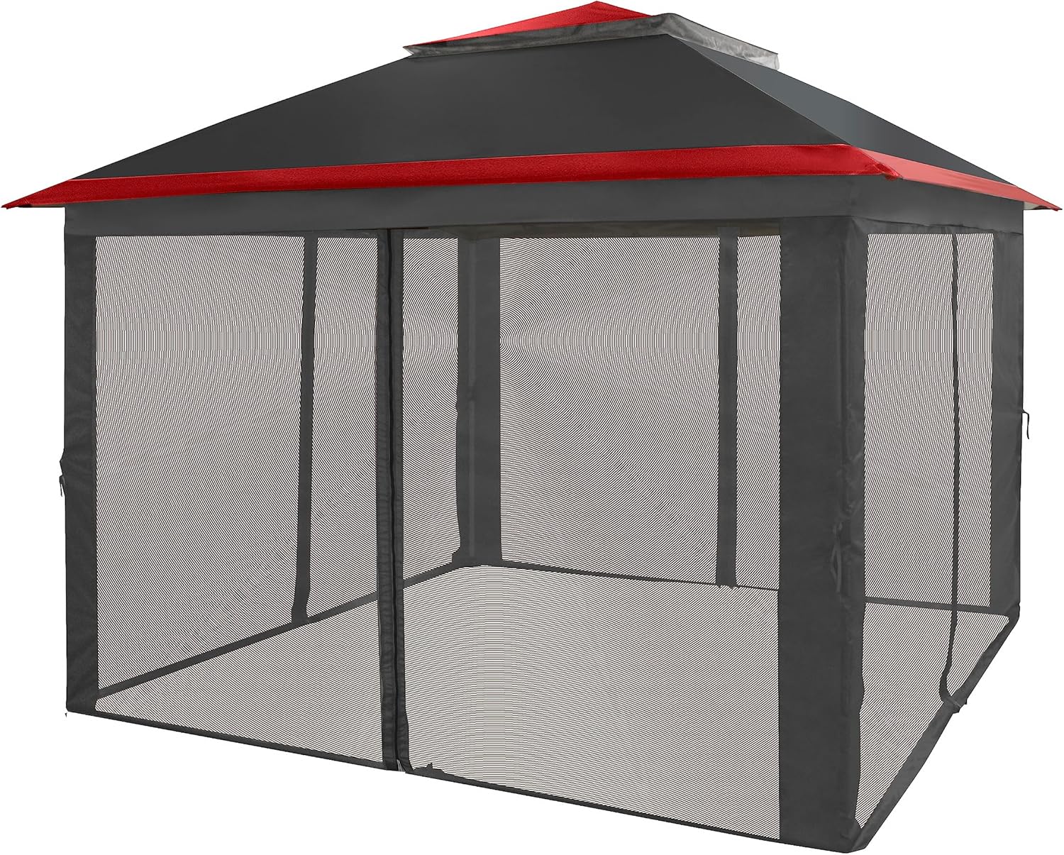 CROWN SHADES 13x13 Pop Up Gazebo, Canopy Tent, Gazebos on Clearance - Outdoor Gazebo for Backyard & Patio Furniture - Carpa Pop Up Tent with Wheeled STO-N-Go Cover Bag (White) wourant