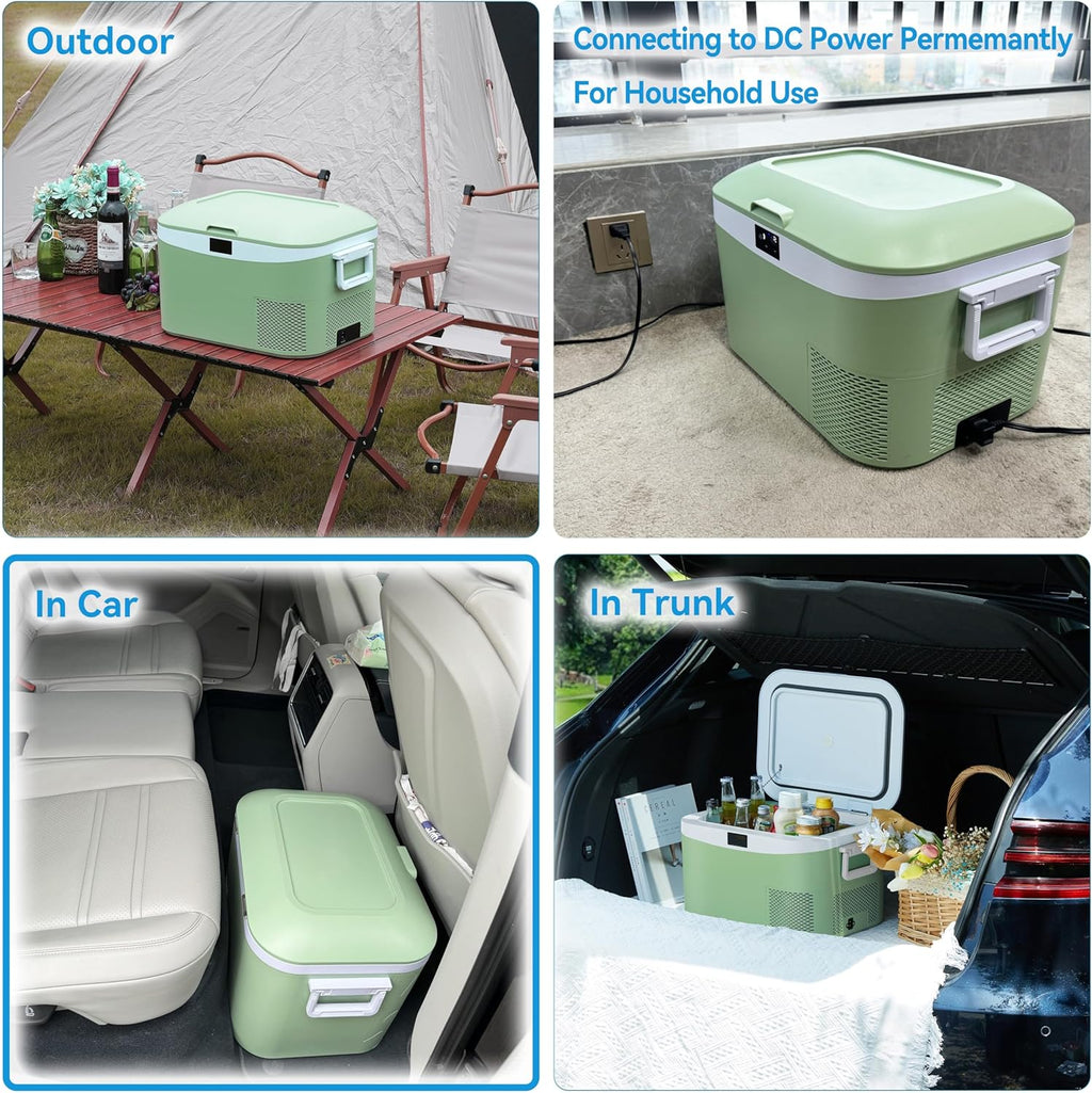 Car Fridge Portable 12 Volt Refrigerator 23 Quart (22 Liter) Freezer Compressor Cooler 12V/24V DC wourant