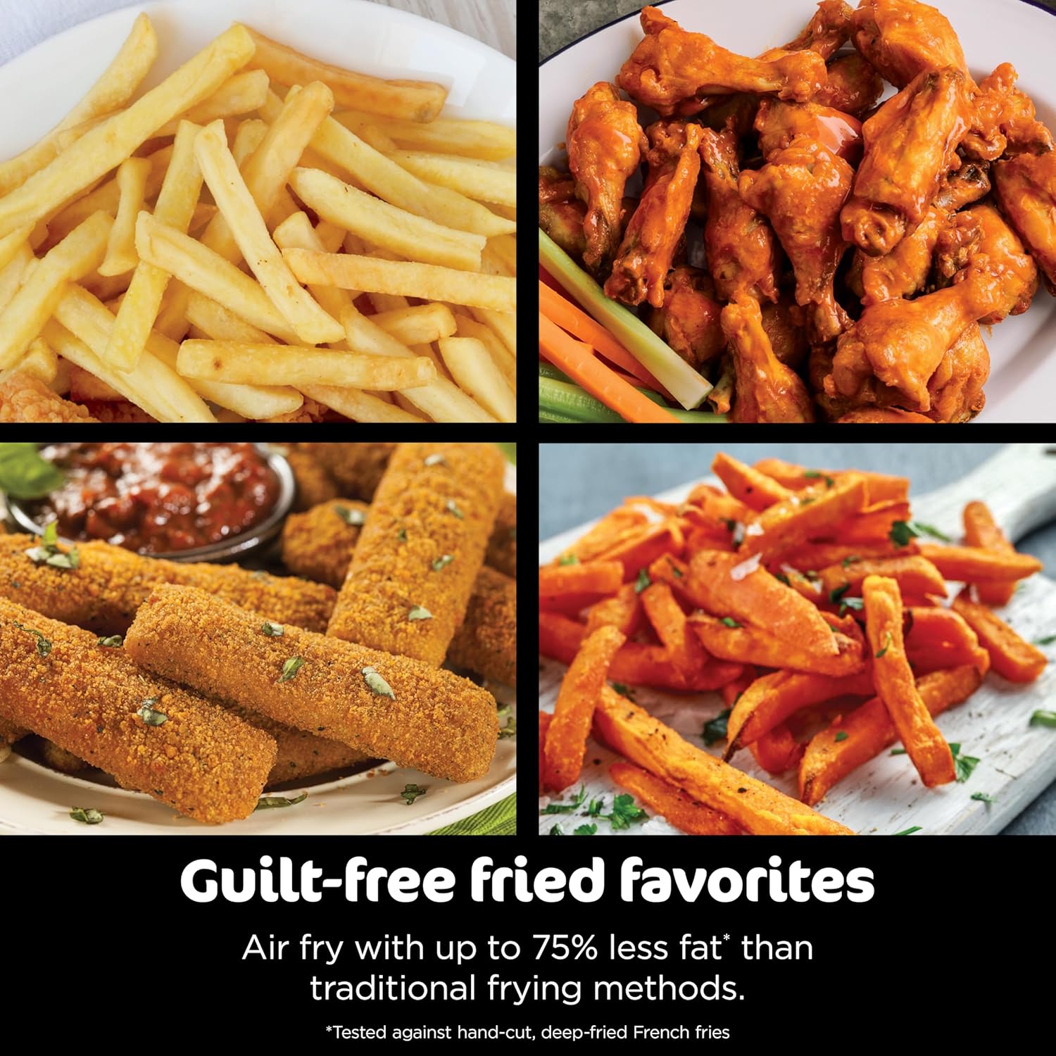 Ninja Foodi 6-in-1 FlexBasket Air Fryer with 7-Quart MegaZone and Basket Divider wourant