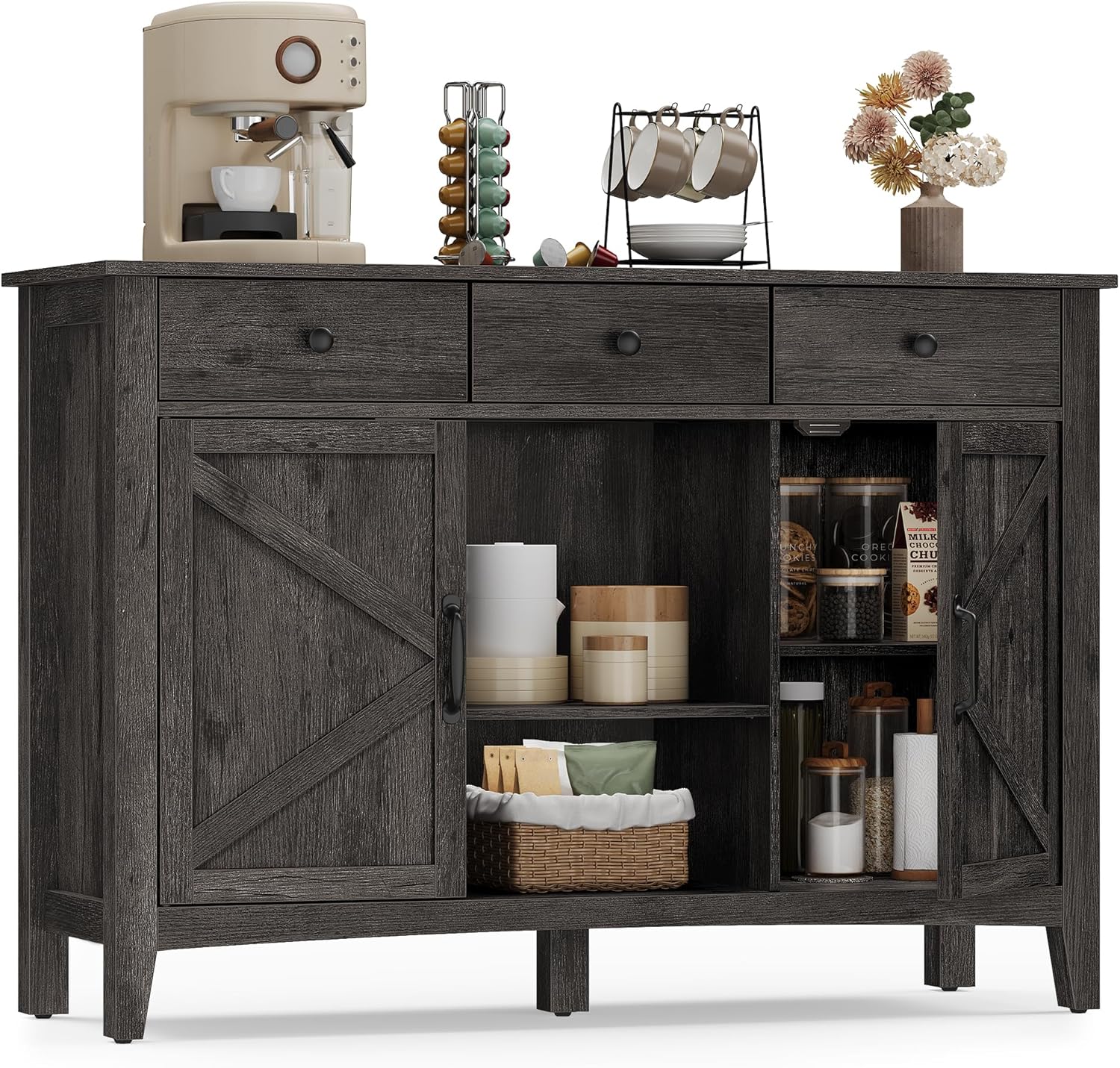 VASAGLE LIRY Collection - Storage Cabinet, Buffet Cabinet, Sideboard, Credenza wourant