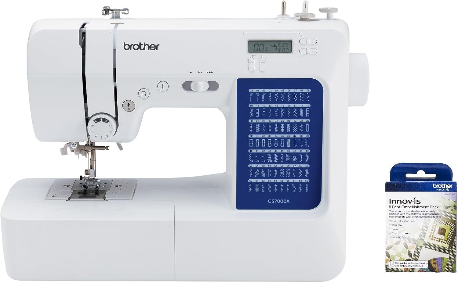 Brother CS7000X Computerized Sewing and Quilting Machine, 70 Built-in Stitches wourant