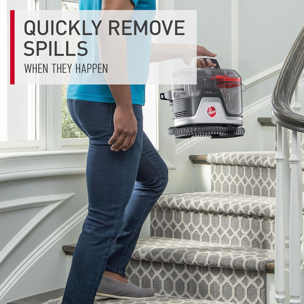 Hoover CleanSlate Plus Portable Carpet & Upholstery Spot Cleaner with Powerful Suction and Multiple Tools wourant