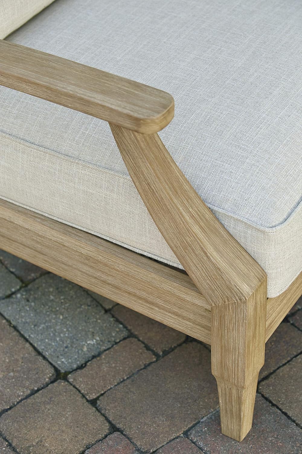 Coastal view outdoor terrace eucalyptus sofa wourant