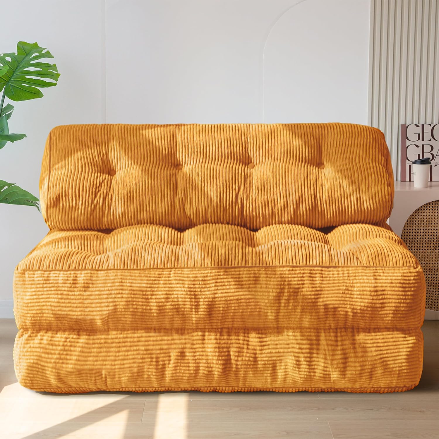 MAXYOYO Folding Sofa Bed Convertible Sleeper Chair with Pillow Foldable Mattress wourant