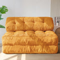 MAXYOYO Folding Sofa Bed, Convertible Sleeper Chair with Pilow Foldable Mattress with Back Support, Portable Fold Out Chair Bed Comfy Floor Sofa Lounge for Living Room Bedroom, Beige, Double wourant
