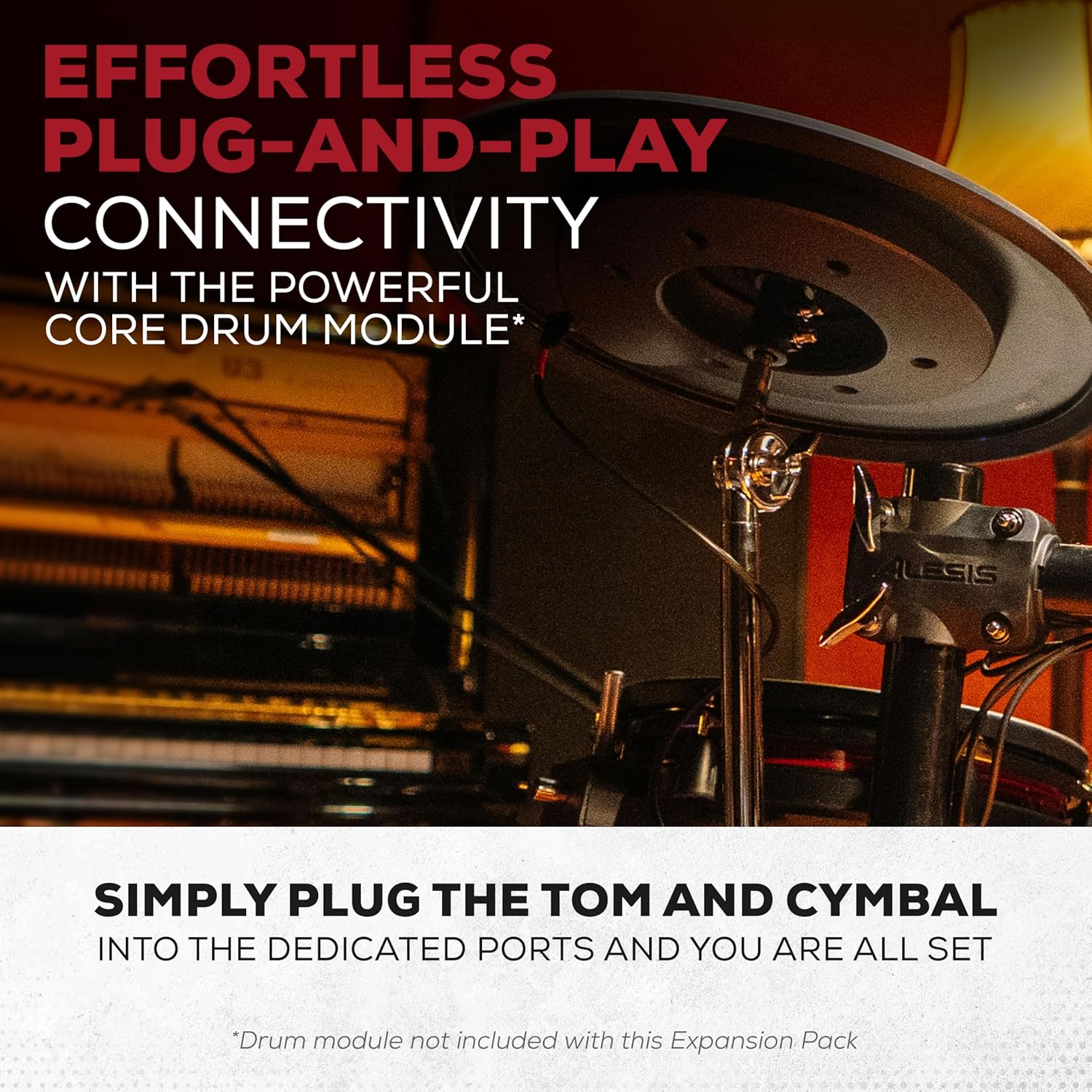 Alison Strata Prime Electronic Drum Set with Touch Screen Dual Area Grid Head wourant