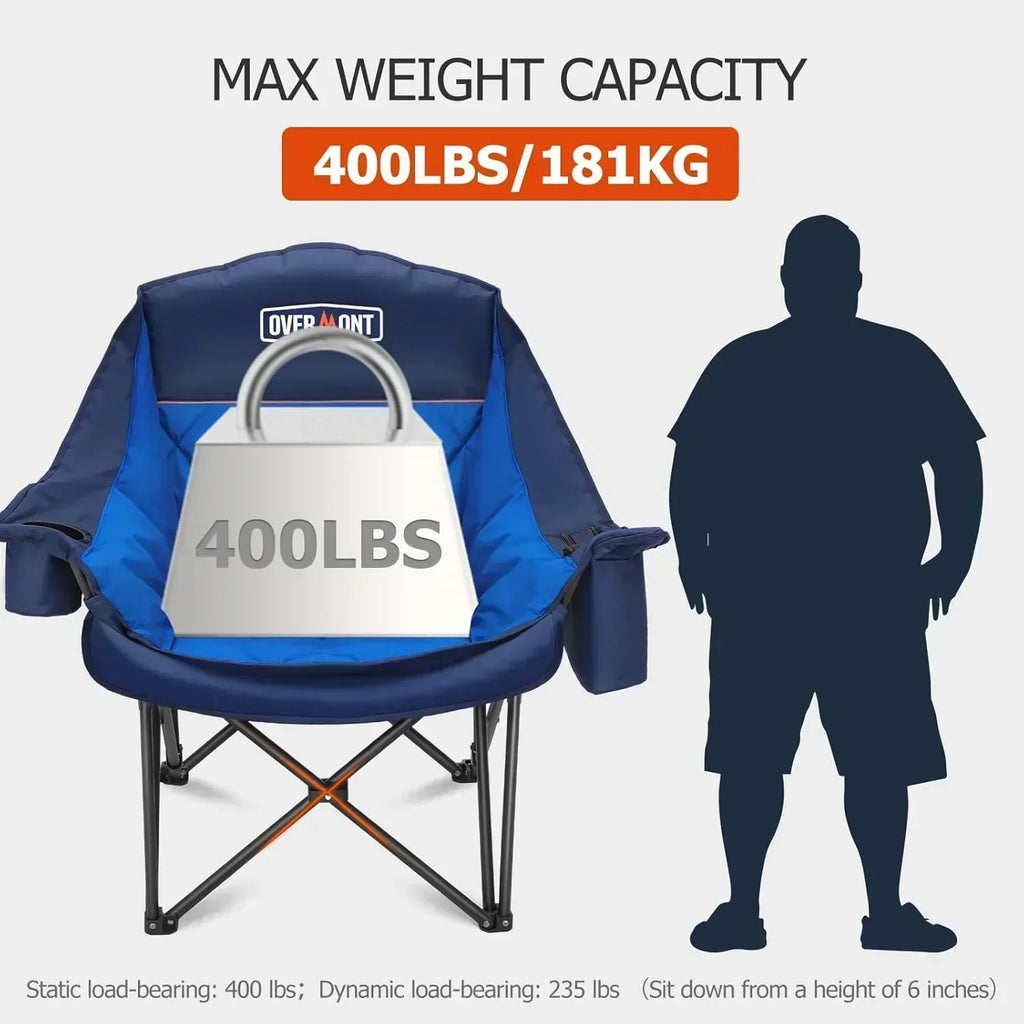 Extra Large Double Camping Chair 2 Person Comfortable Sofa Chair Adult Loveseat Lawn Chair wourant