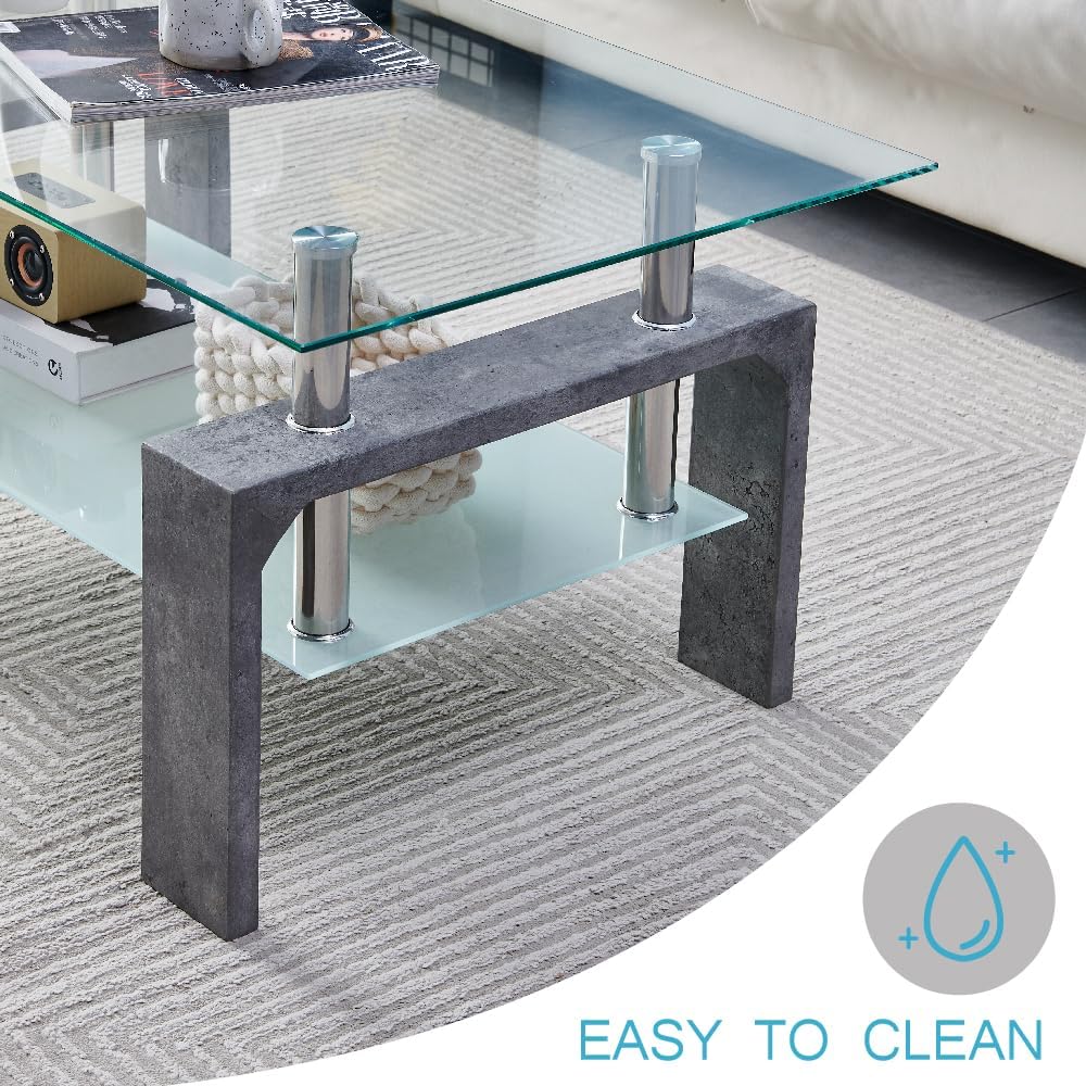 Living Room Rectangle Coffee Table Tea Table Suitable for Waiting Room Modern Side Coffee Table wourant