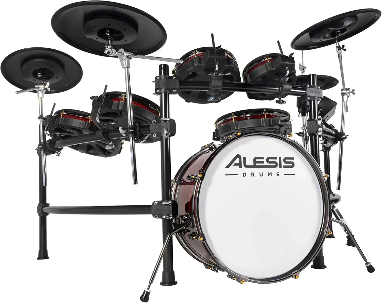 Alison Strata Prime Electronic Drum Set with Touch Screen Dual Area Grid Head wourant