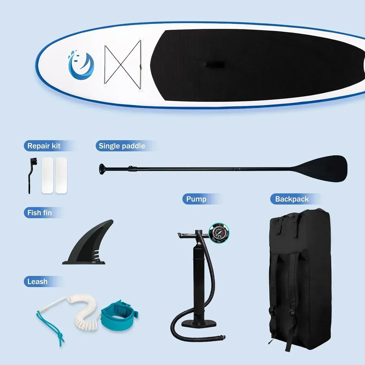 FunWater Stand Up Paddle Board Ultralight Inflatable Paddle Board with SUP Accessories wourant