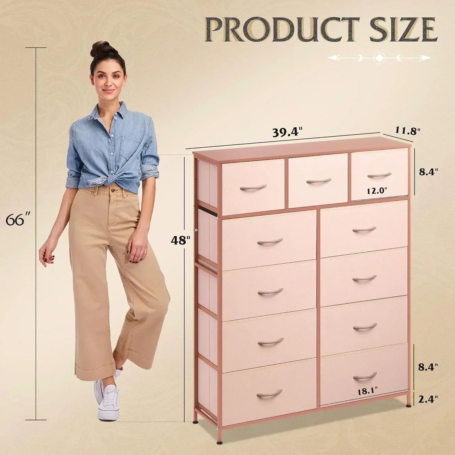 Storage Organizer Unit 11 Fabric Bins Storage Drawers Organizer Steel Frame Tall Storage Tower wourant