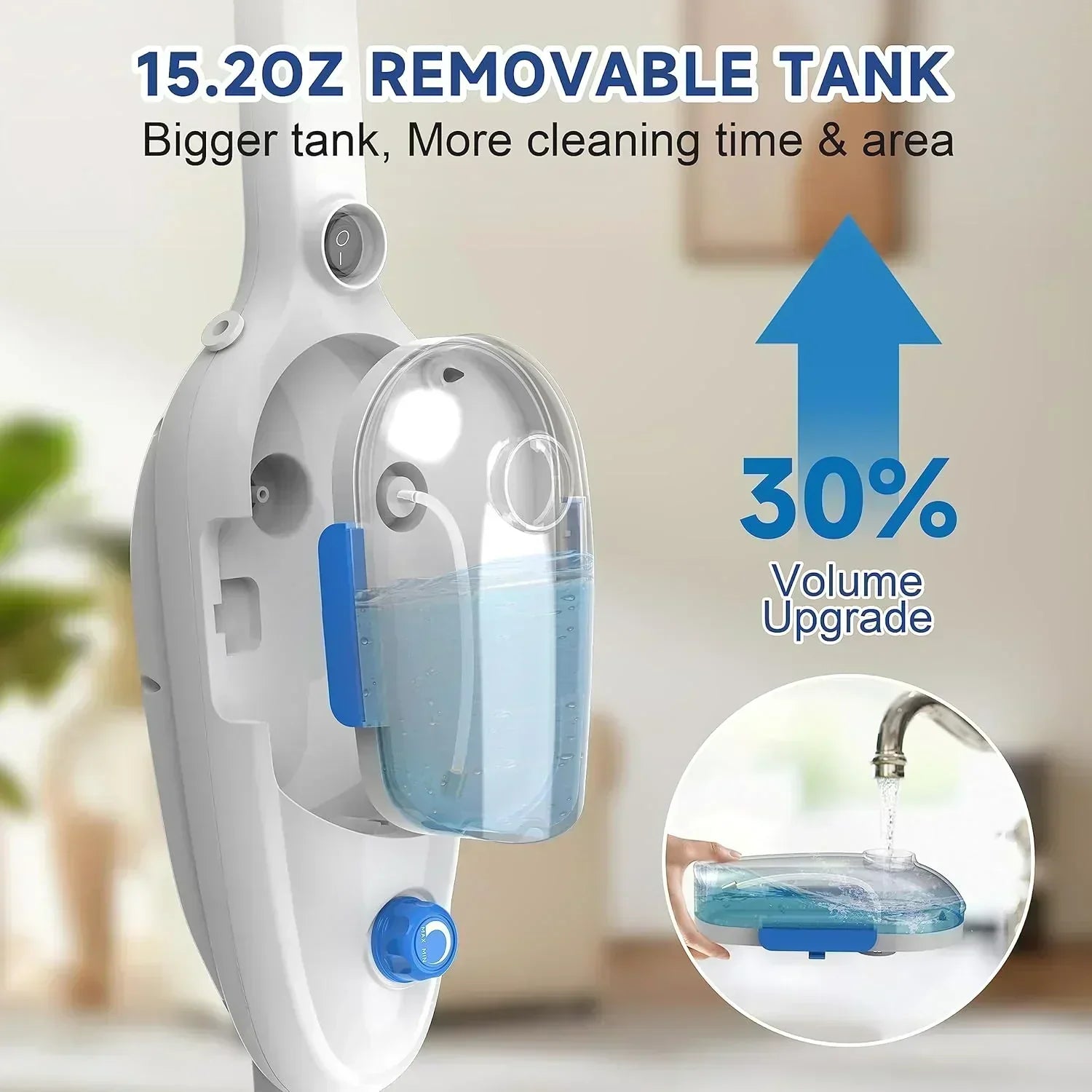 Steam Mop for Hardwood Floor Cleaning Floor Steamer Cleaner Lightweight for Vinyl Laminate wourant