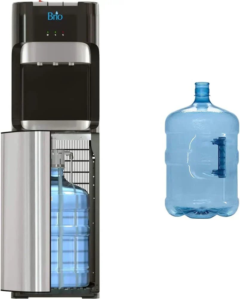 Bottom Loading Water Cooler Dispenser for 5 Gallon Bottles 3 Temperatures with Hot Room Cold Spouts wourant