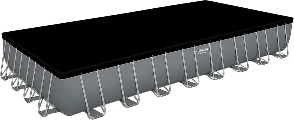 Power Steel 14' x 8'2" x 39.5" Oval Above Ground Pool Set Includes 530gal Filter Pump Ladder wourant